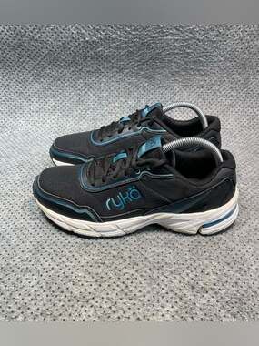 Ryka Insight Black Blue Running Shoes Size 8.5 Women’s